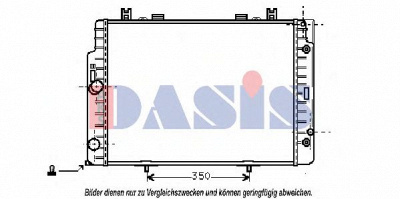 AKS DASIS 121460n -  Радиатор, охлаждение двигателя